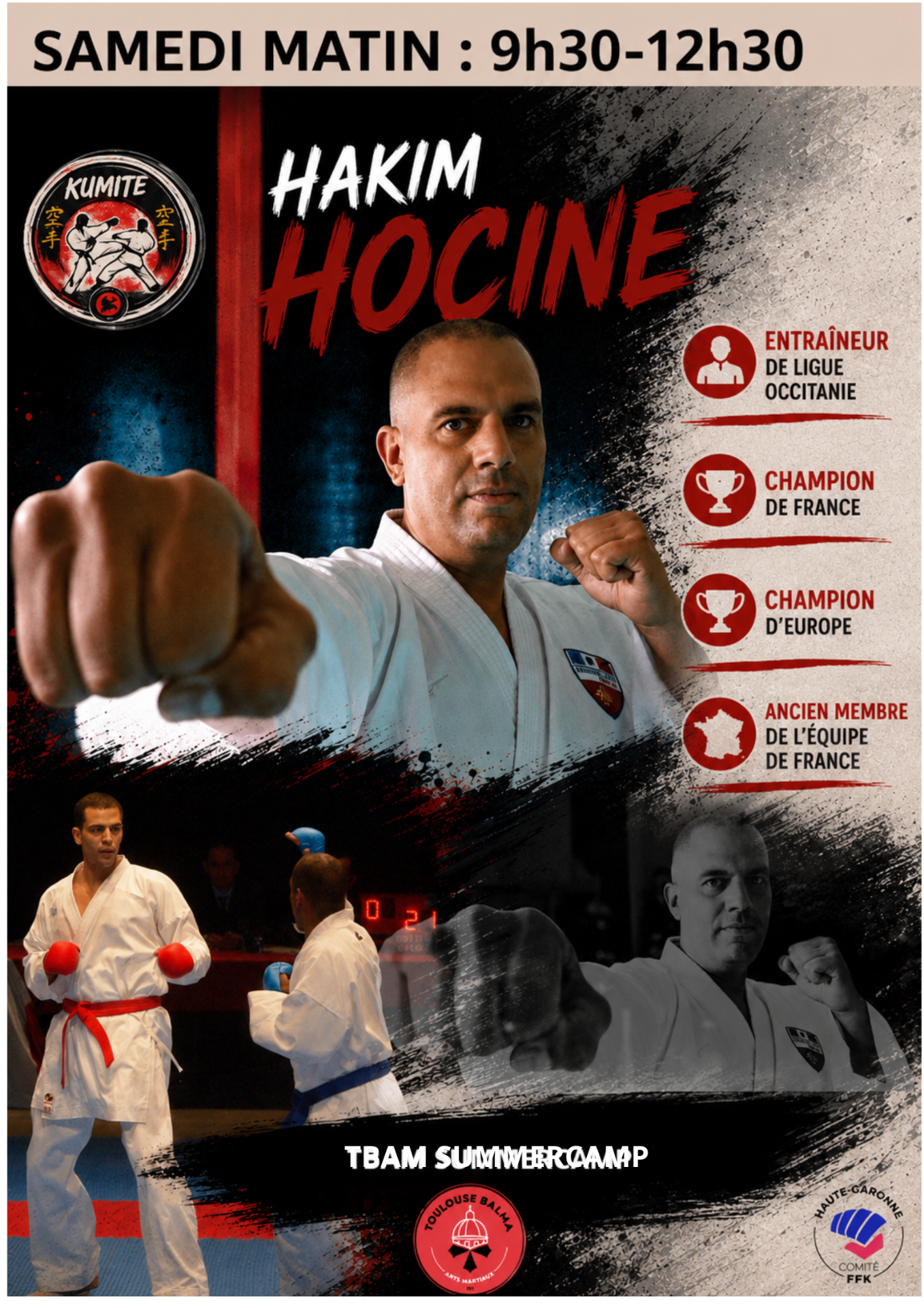 Affiche de Hakim Hocine pour le SUMMERCAMP 3